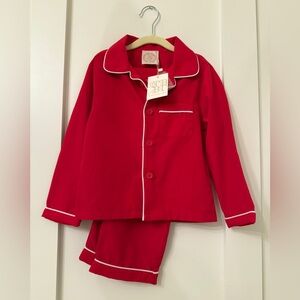 TBBC Red Boys Pajamas with White Trim